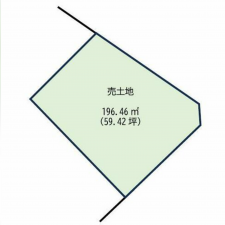 岡崎市赤渋町、土地の間取り画像です