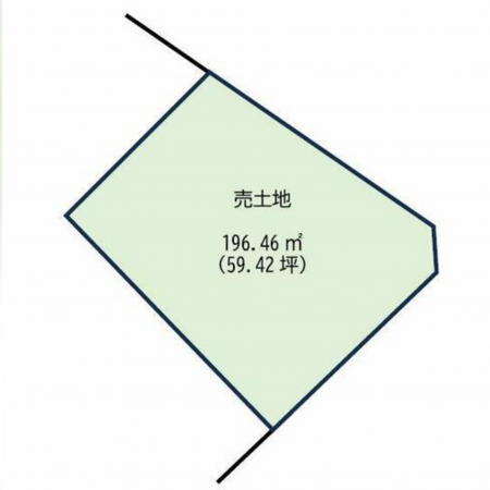 岡崎市赤渋町、土地の間取り画像です