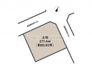 岡崎市本宿台、土地の間取り画像です