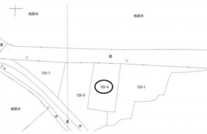 寒河江市大字松川、土地の間取り画像です