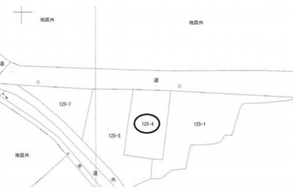 寒河江市大字松川、土地の間取り画像です