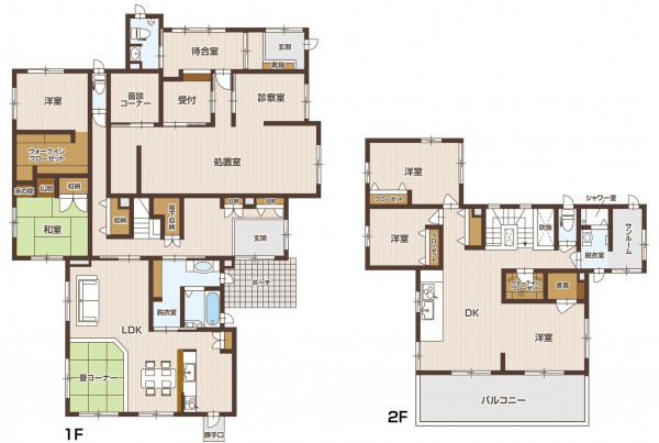 山形市南館西、中古一戸建ての間取り画像です