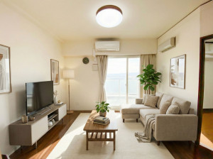山形市清住町２丁目、中古マンションの居間画像です