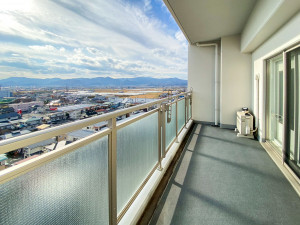 山形市清住町２丁目、中古マンションのバルコニー画像です