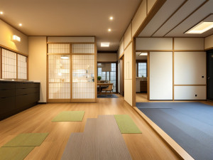 山形市緑町２丁目、中古一戸建ての居間画像です