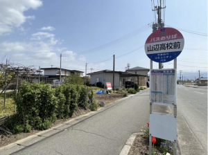 東村山郡山辺町大字山辺、土地の前面道路を含む現地写真画像です