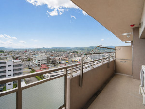 山形市高堂１丁目、中古マンションのバルコニー画像です