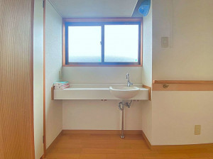 山形市吉原２丁目、中古一戸建ての洗面画像です
