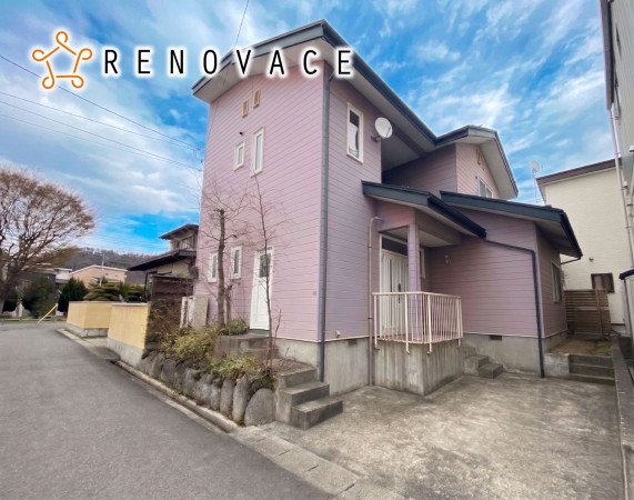 山形市小白川町、中古一戸建ての前面道路を含む現地写真画像です