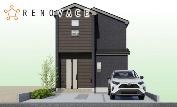 天童市東本町３丁目、新築一戸建ての完成予想図（外観）画像です