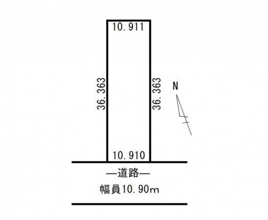 帯広市大正本町、土地の画像です