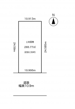 帯広市西七条、土地の間取り画像です