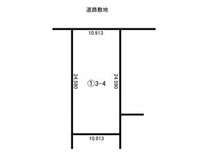 帯広市西七条、土地の間取り画像です