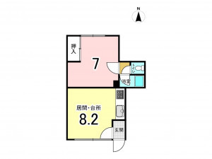 帯広市東二条、収益物件/アパートの間取り画像です