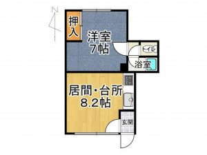 帯広市東二条、収益物件/アパートの間取り画像です