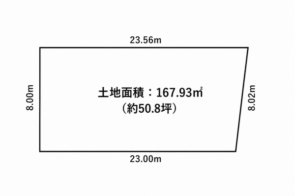 中川郡幕別町字豊岡、土地の間取り画像です