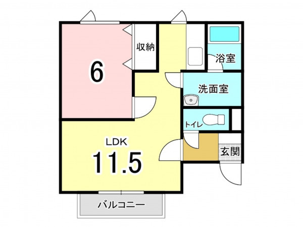 河東郡音更町共栄台、収益物件/アパートの間取り画像です