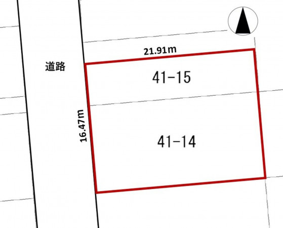帯広市西十八条、土地の間取り画像です