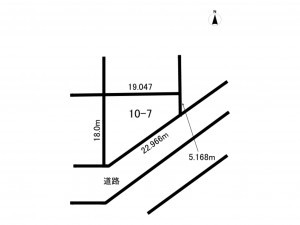 帯広市大空町、土地の間取り画像です