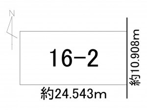 帯広市西二条、土地の間取り画像です