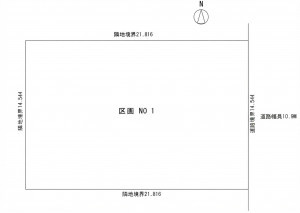 中川郡幕別町札内、土地の間取り画像です