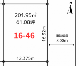 帯広市大空町、土地の間取り画像です