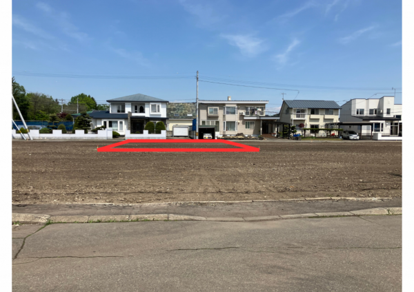 帯広市西二十一条、土地の画像です