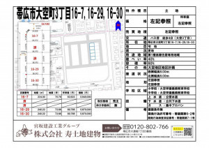 帯広市大空町、土地の画像です