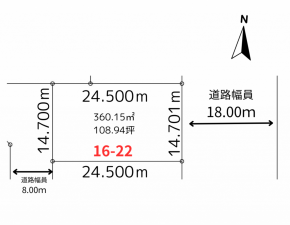 帯広市、土地の間取り画像です