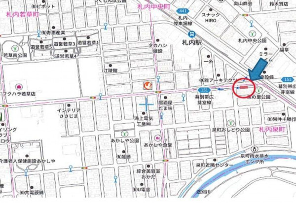 中川郡幕別町札内、土地の画像です