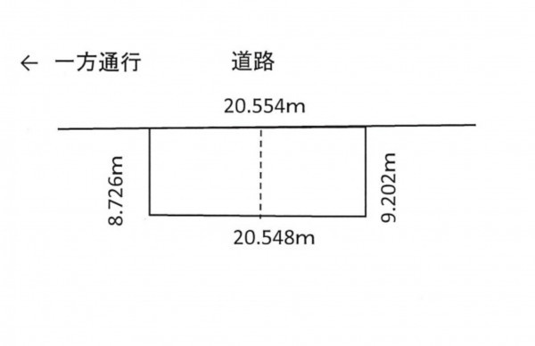 中川郡幕別町札内、土地の間取り画像です
