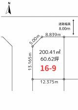帯広市大空町、土地の間取り画像です