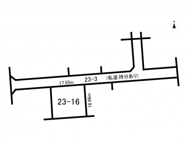 河西郡芽室町新生、土地の間取り画像です
