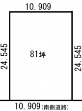 帯広市西十一条、土地の間取り画像です