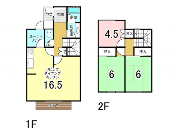 帯広市東七条、収益物件/住宅の間取り画像です