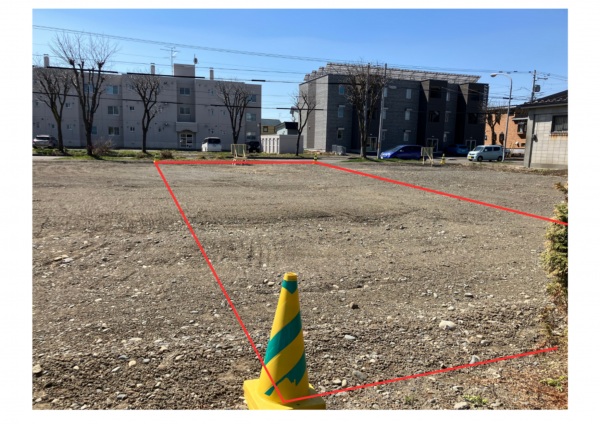 帯広市東十一条、土地の画像です
