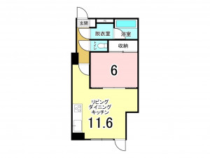 帯広市東五条、中古マンションの間取り画像です