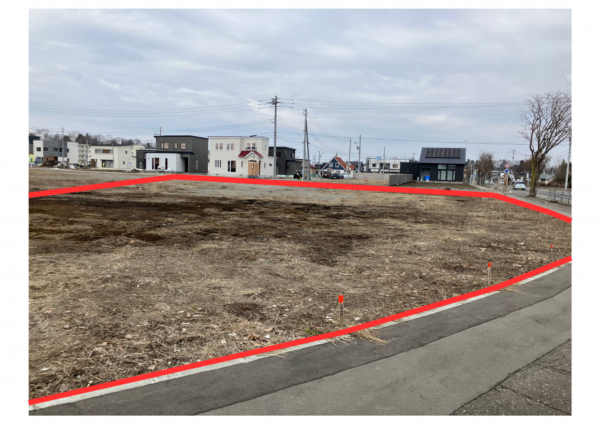帯広市大空町、土地の画像です