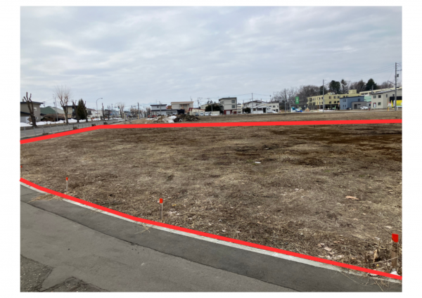 帯広市大空町、土地の画像です