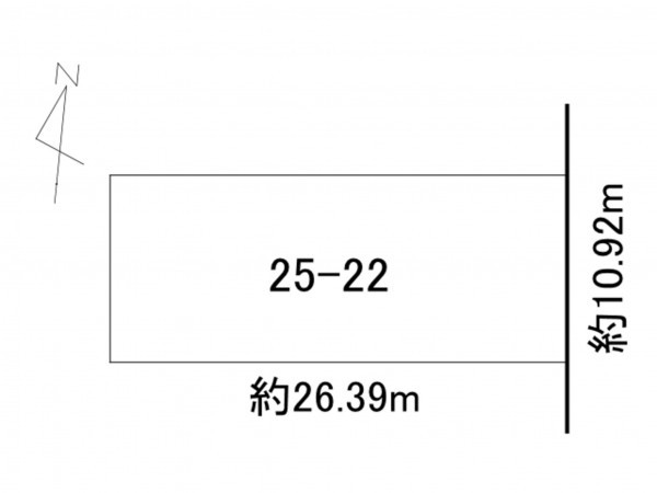 帯広市西十六条、土地の間取り画像です