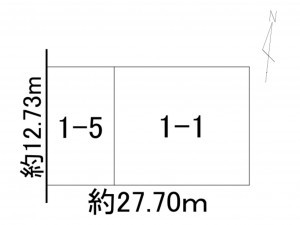 帯広市西十三条、土地の間取り画像です