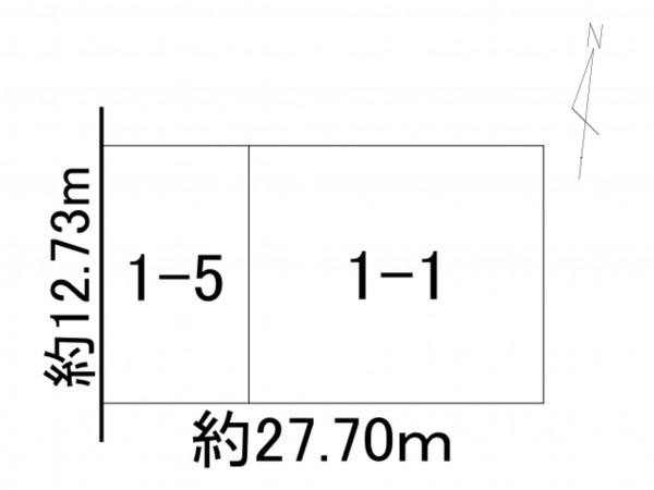 帯広市西十三条、土地の間取り画像です