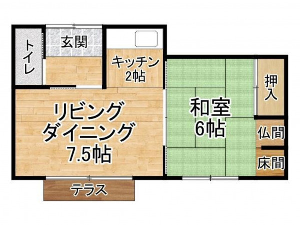 河東郡音更町柳町、収益物件/住宅の間取り画像です