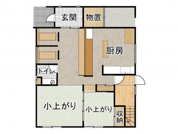 帯広市西十四条、収益物件/店舗の間取り画像です