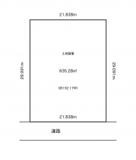河東郡音更町駒場、土地の間取り画像です