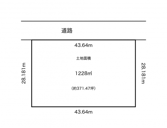 河東郡音更町駒場、土地の間取り画像です