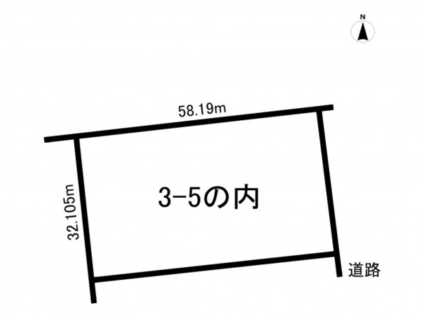 帯広市、土地の間取り画像です