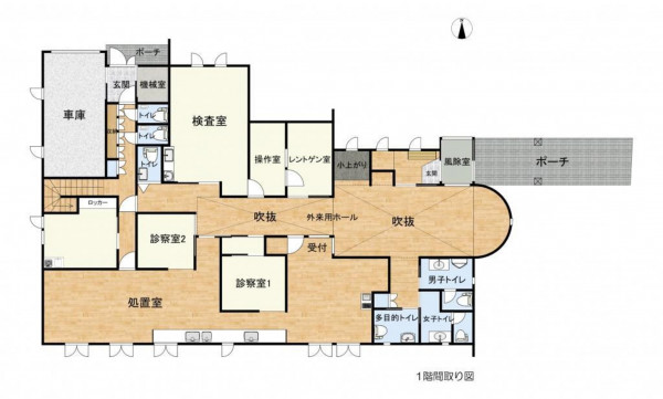 鹿追町、収益物件/店舗事務所の間取り画像です