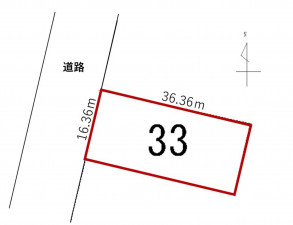 本別町、土地の間取り画像です