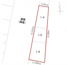 本別町、土地の間取り画像です